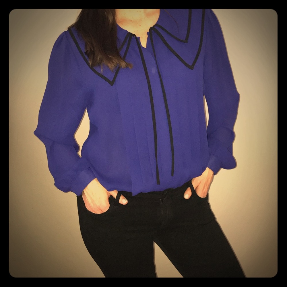 Vintage Pleated Blouse